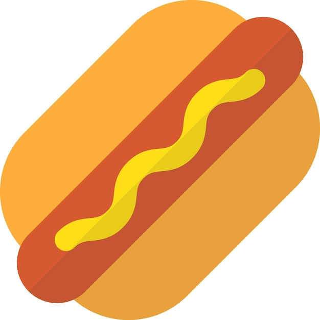 Illustration De Petits Pains à Hot-dog Dans Un Style Minimal