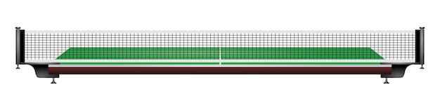 Vecteur illustration de ping pong tennis de table isolé