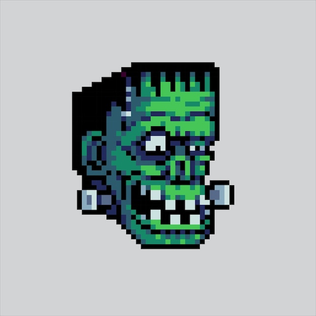 L'illustration en pixels de Frankenstein en pixels de Frankenstein en pixels de Frankenstein en pixels
