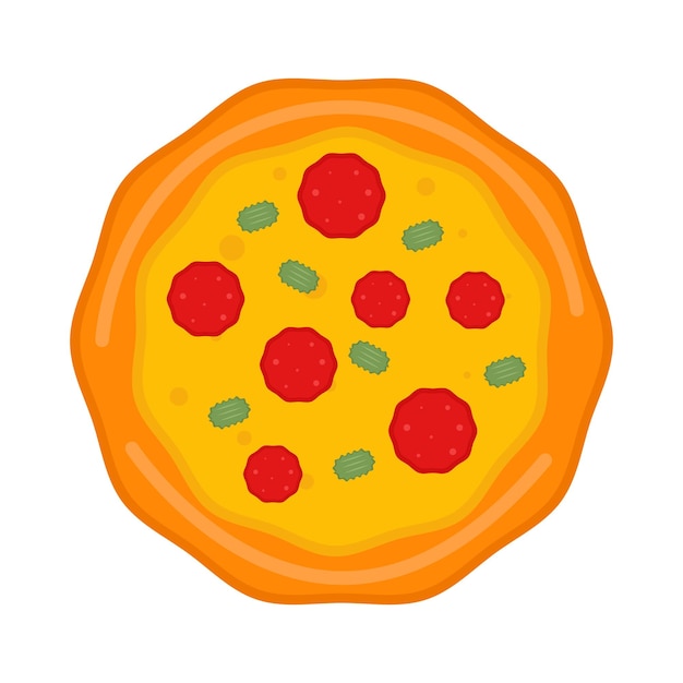 Illustration d'une pizza