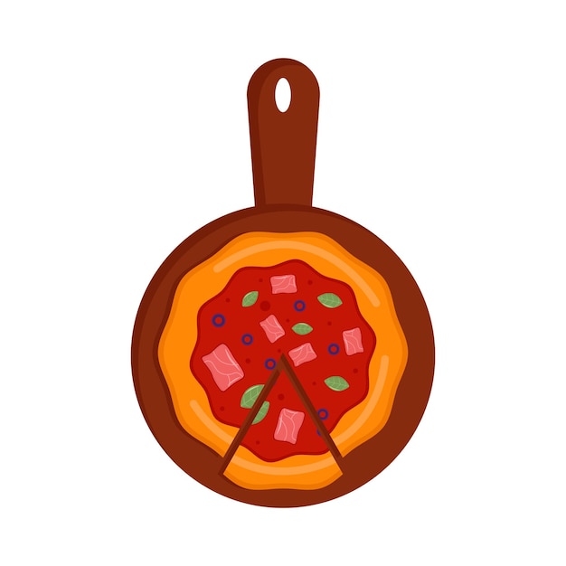 Illustration d'une pizza