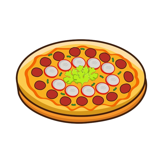 Illustration d'une pizza