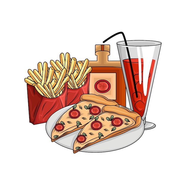 Illustration de pizza