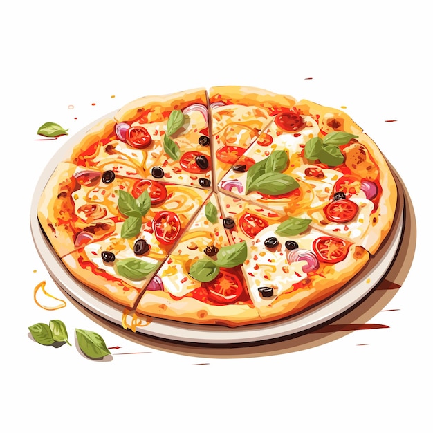 Une Illustration De Pizza