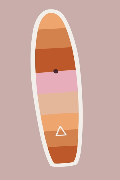 Vecteur illustration de planche de surf