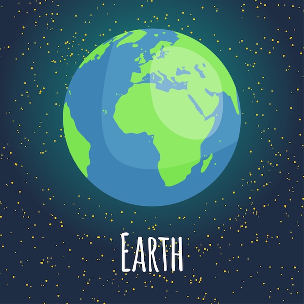 Vecteur illustration planète terre
