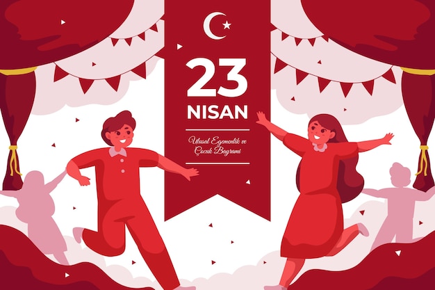 Illustration De Plat 23 Nisan