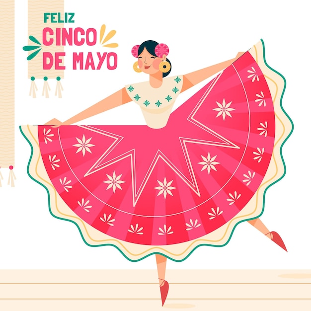 Illustration De Plat Cinco De Mayo