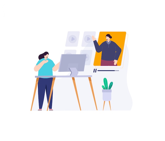 illustration plat numérique de femmes daffaires
