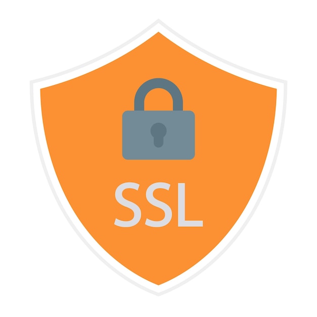 Illustration à plat de SSL