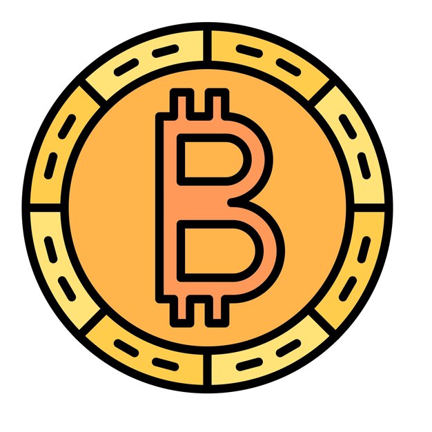 Vecteur illustration plate bitcoin