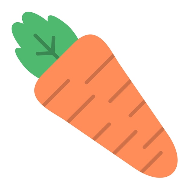 Vecteur illustration plate de carotte