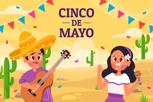 Illustration Plate De Cinco De Mayo