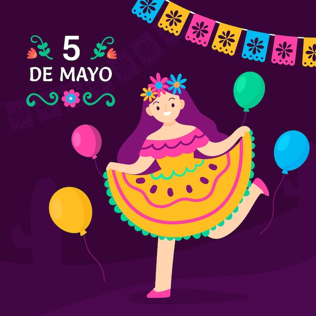 Illustration Plate De Cinco De Mayo