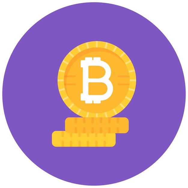 Illustration plate de la crypto-monnaie
