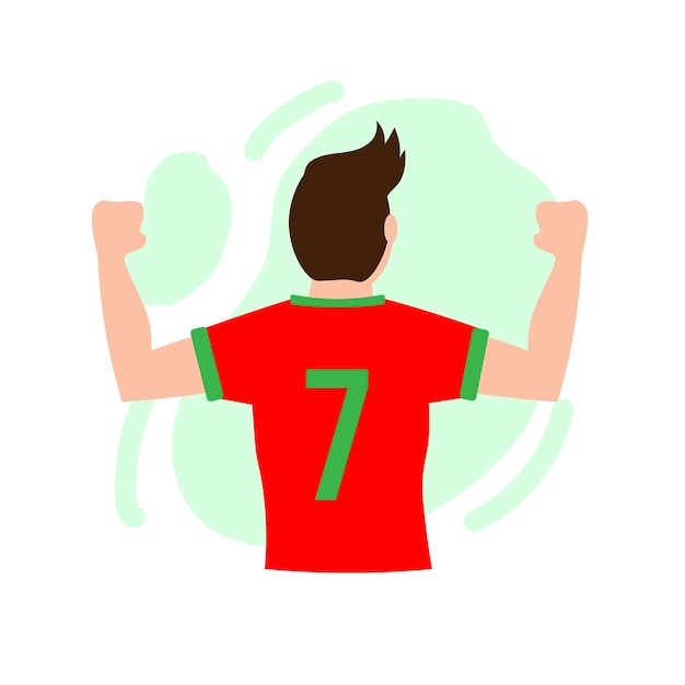 Illustration Plate Design Football Football Vecteur Gratuit