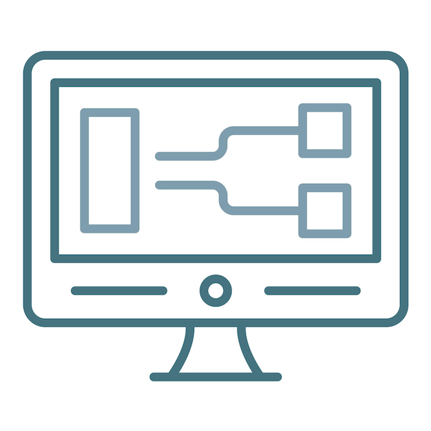 Illustration plate de programmation visuelle