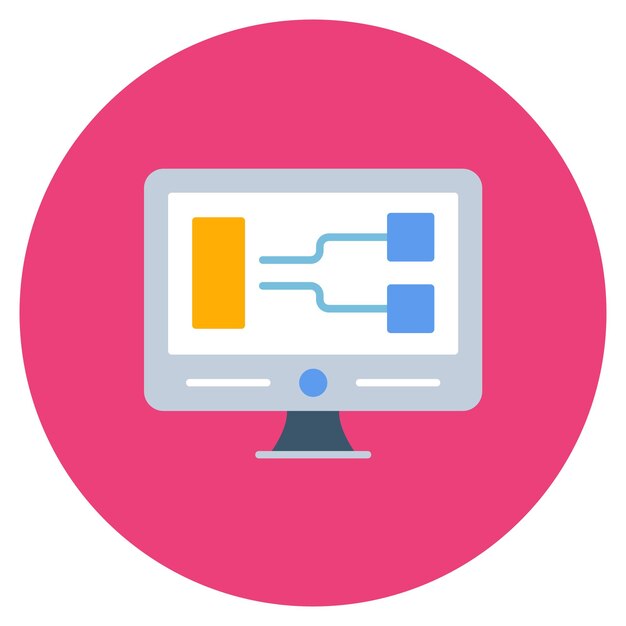 Illustration plate de programmation visuelle