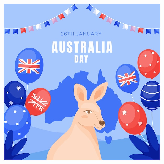 Illustration pour la célébration de la fête nationale australienne