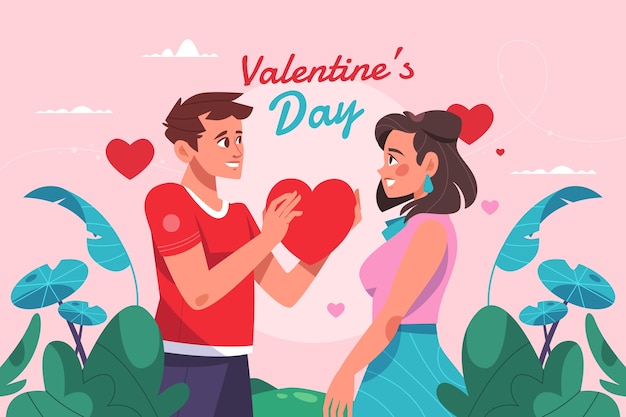 Illustration pour la célébration de la Saint-Valentin