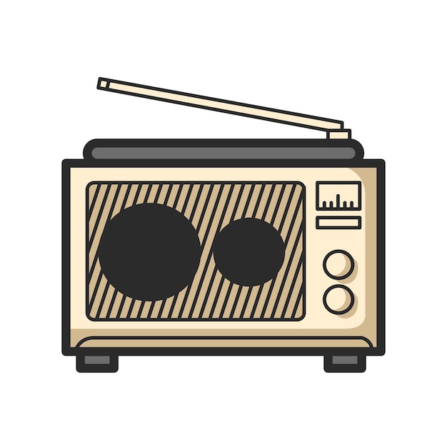 Vecteur illustration de la radio analogique clipart