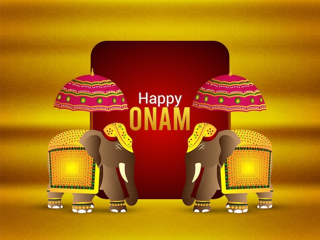 Illustration Réaliste De Fond Heureux Onam