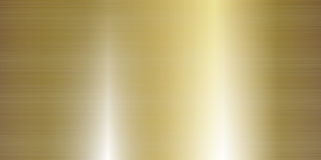 Illustration réaliste de grande bannière de texture en métal doré