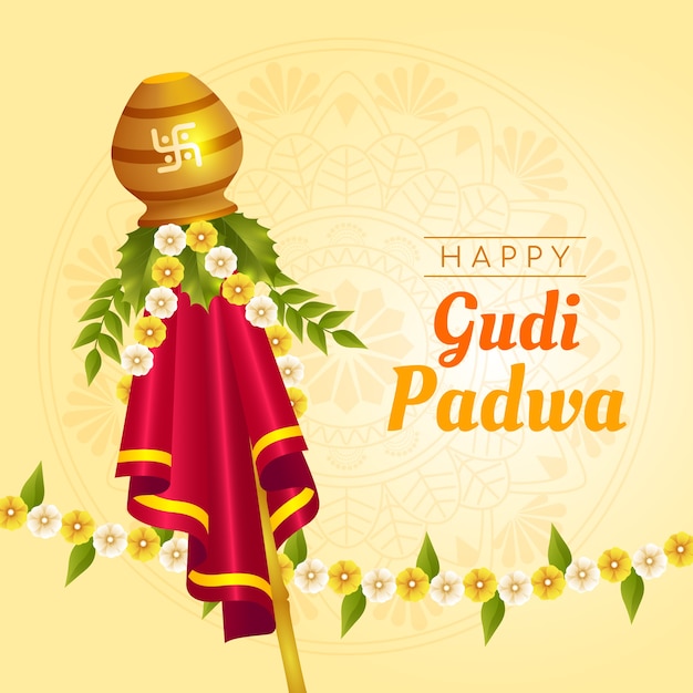 Illustration Réaliste De Gudi Padwa