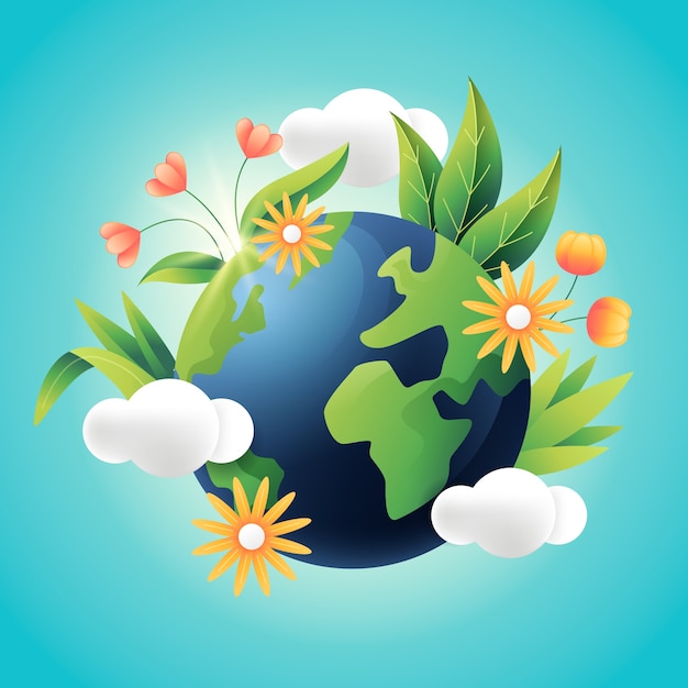 Illustration réaliste pour la célébration du jour de la terre