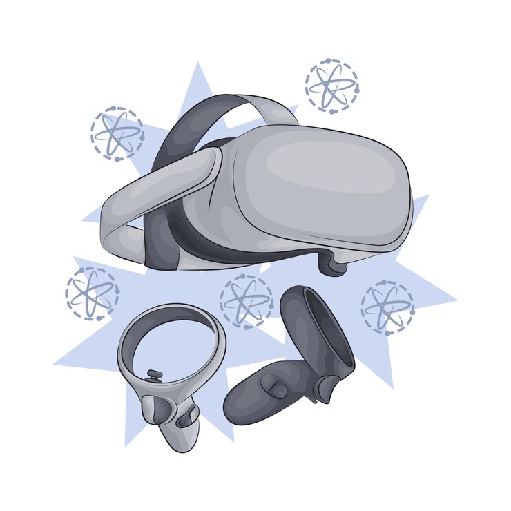 Vecteur illustration de la réalité virtuelle