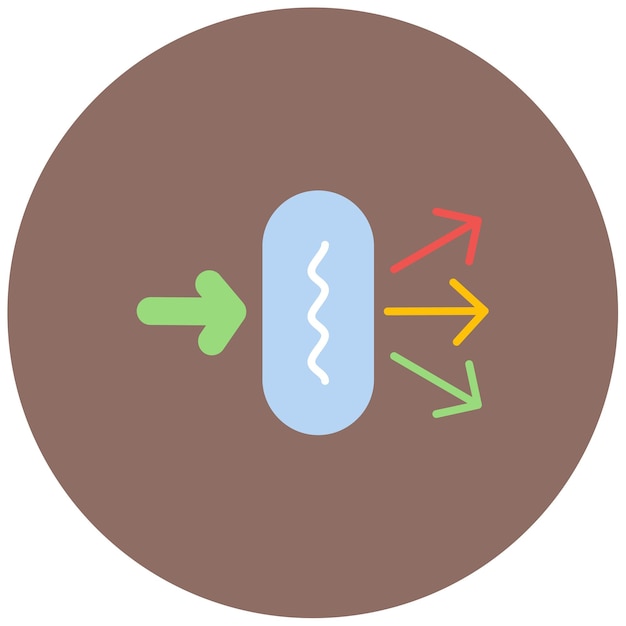 Illustration De La Réfraction Plate