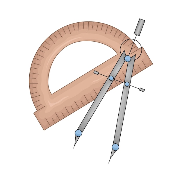 Vecteur illustration de la règle