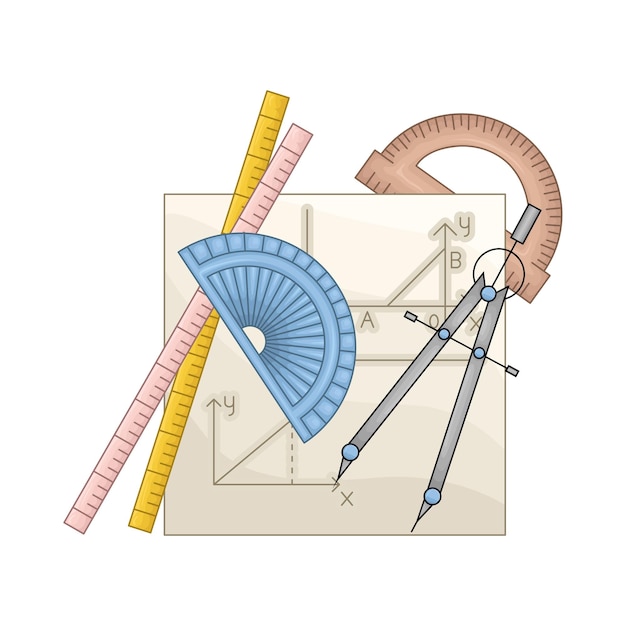 Vecteur illustration de la règle