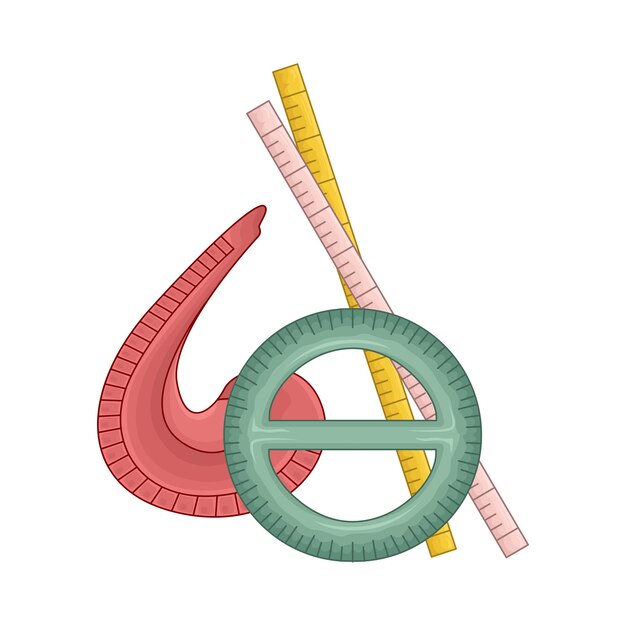 Vecteur illustration de la règle