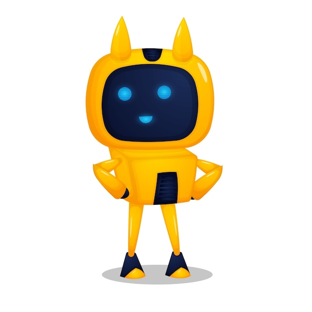 Illustration de robot de dessin animé
