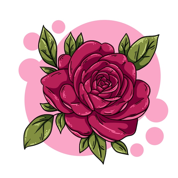 Vecteur illustration de rose