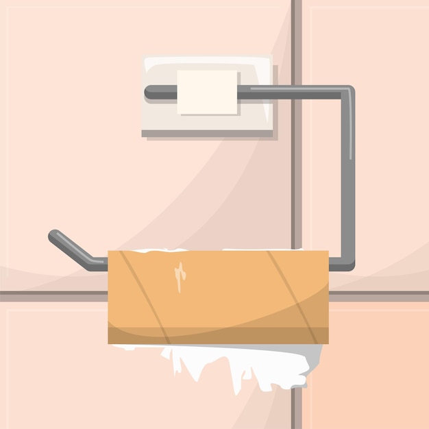 Illustration De Rouleau De Papier Toilette Vide