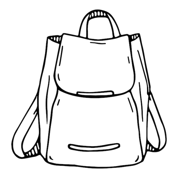 Illustration De Sac à Dos Doodle