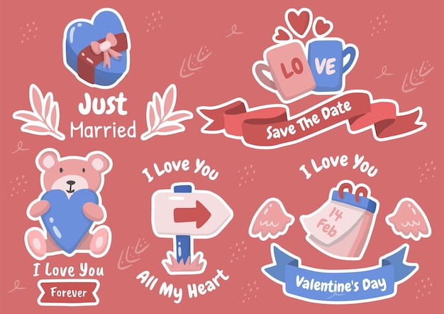 Illustration de la Saint-Valentin