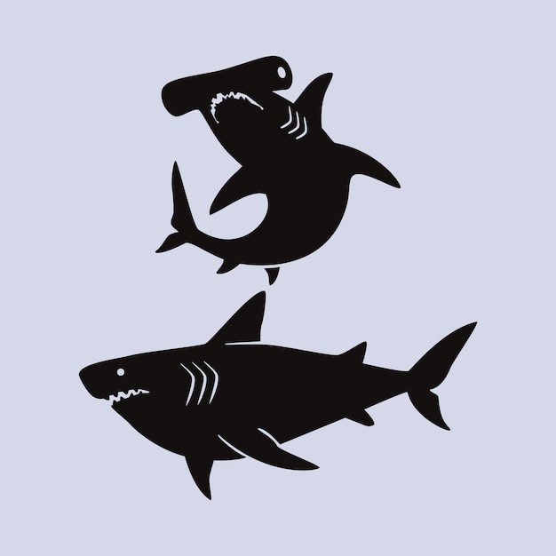 Illustration de silhouette d'animal dessinée à la main