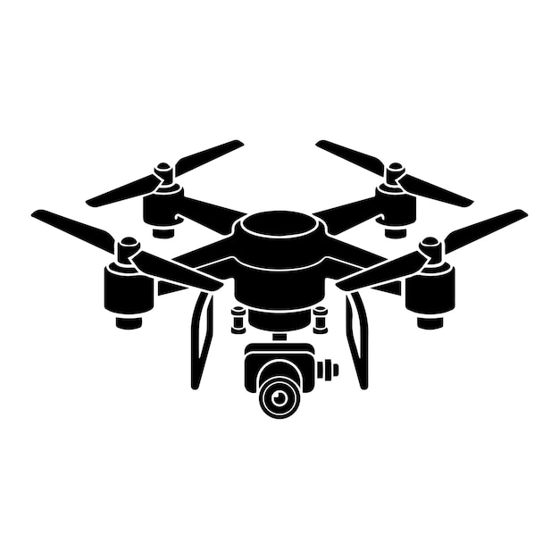 illustration de la silhouette du drone