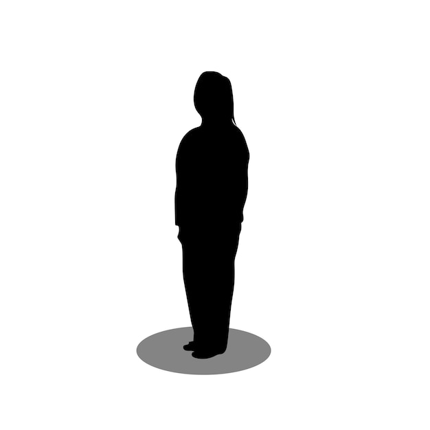 Illustration de la silhouette d'une femme