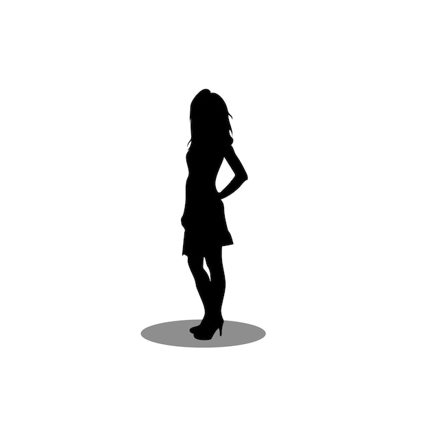 Illustration de la silhouette d'une femme