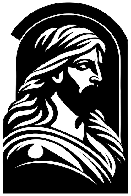 Illustration De La Silhouette De Jésus