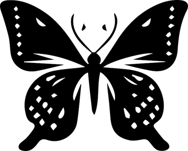 Illustration De La Silhouette Vectorielle Du Papillon 10