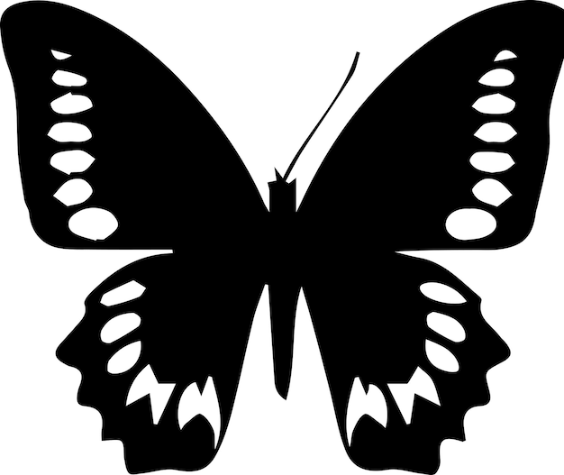 Illustration de la silhouette vectorielle du papillon 16