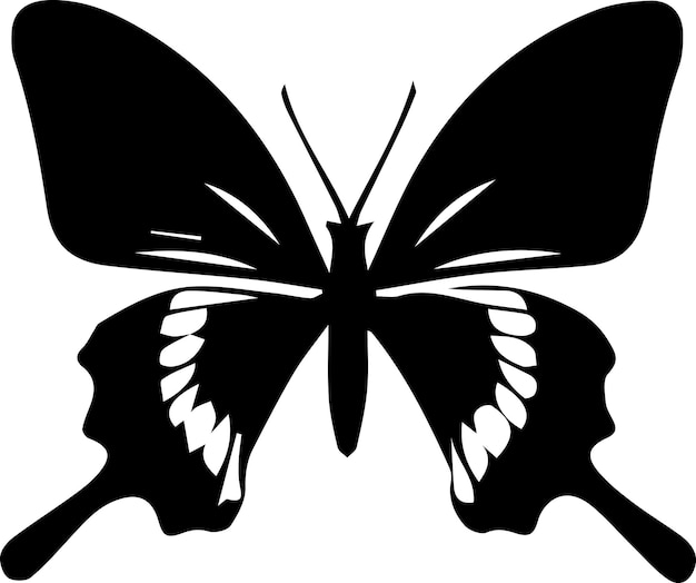 Illustration De La Silhouette Vectorielle Du Papillon 6