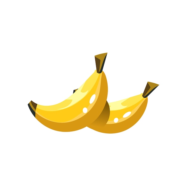 Illustration Simple De Couleur Vive De Banane