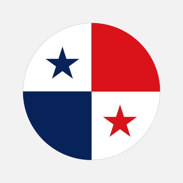 Vecteur illustration simple du drapeau panaméen pour le jour de l'indépendance ou les élections