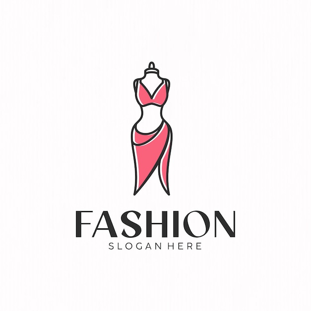 Illustration simple du logo d'une boutique de mode